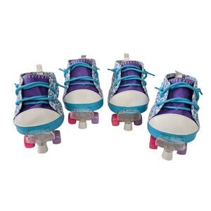 Build a Bear Workshop 8 pcs Bundle Multicolor Shoes w Adjustable Roller Skates